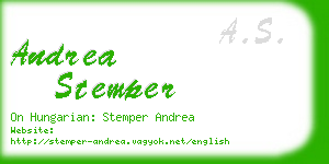 andrea stemper business card